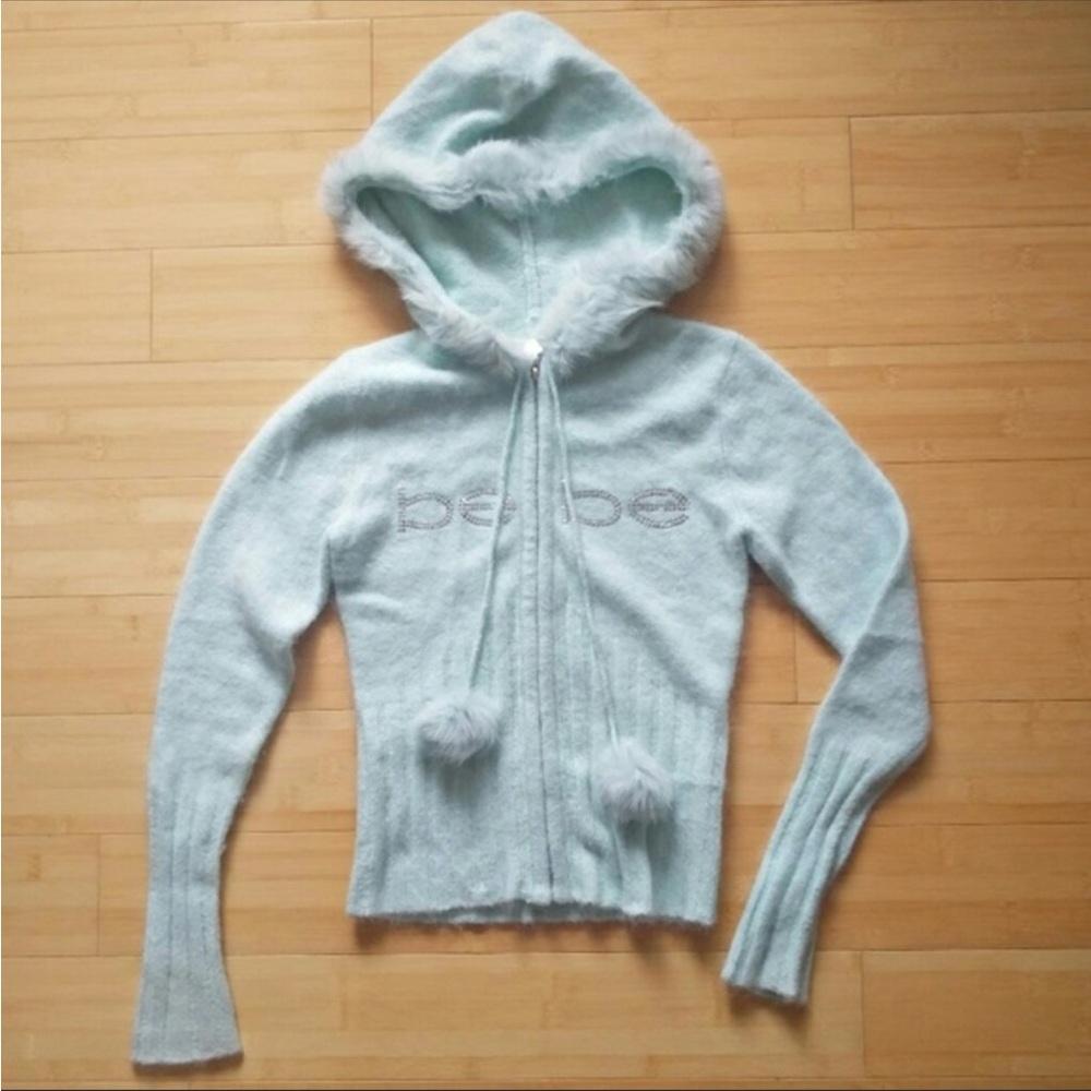 ISO! BEBE POM POM ZIP UP